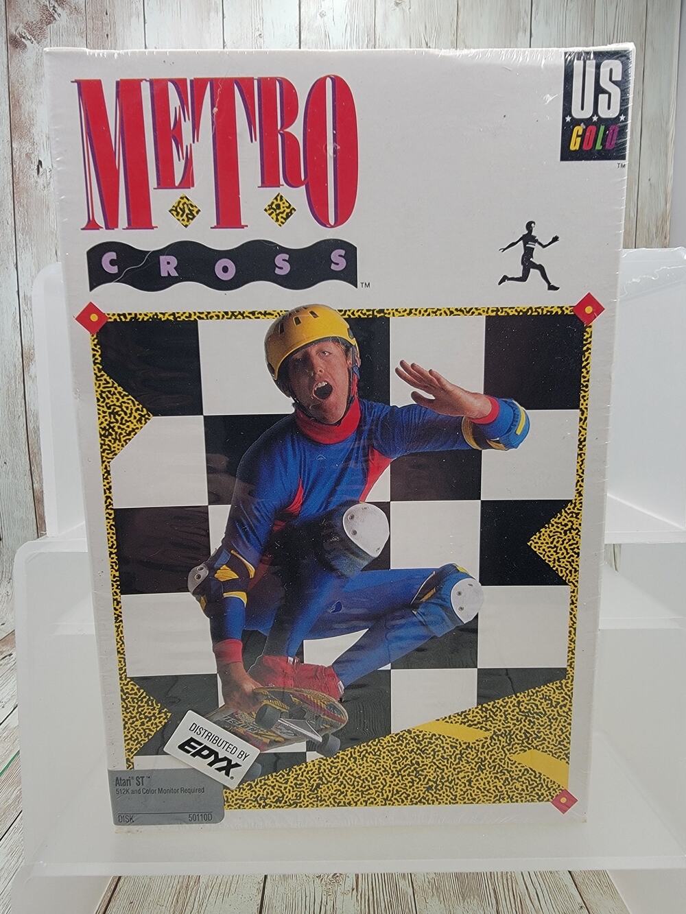 Metro Cross Atari 1040/520 ST Disk By U.S. Gold New Sealed